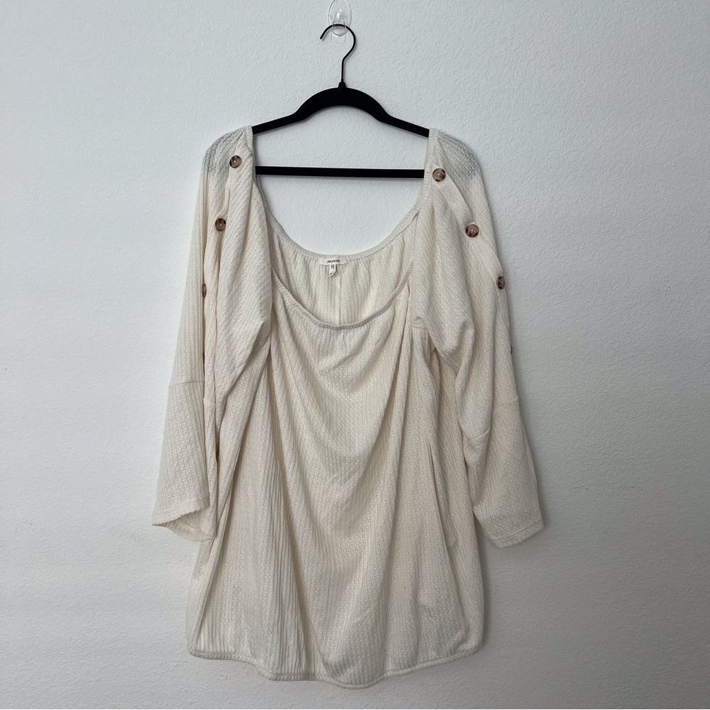 Maurices Long Sleeve Knit Blouse Size 3X